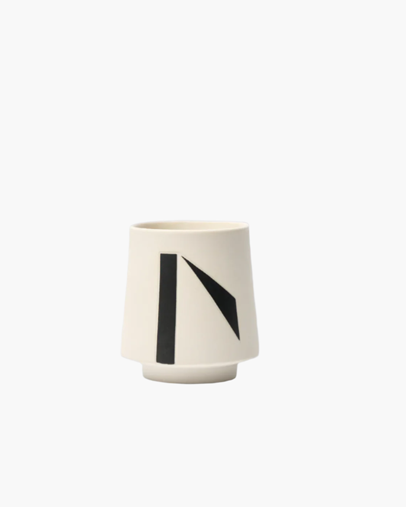 Breathe Porcelain Tumbler - Geometric Relief Glaze | Cenotaph
