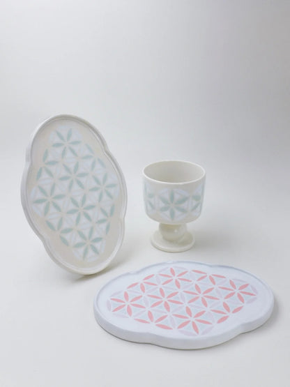 Flower of Life Cloud Plate by Marsel