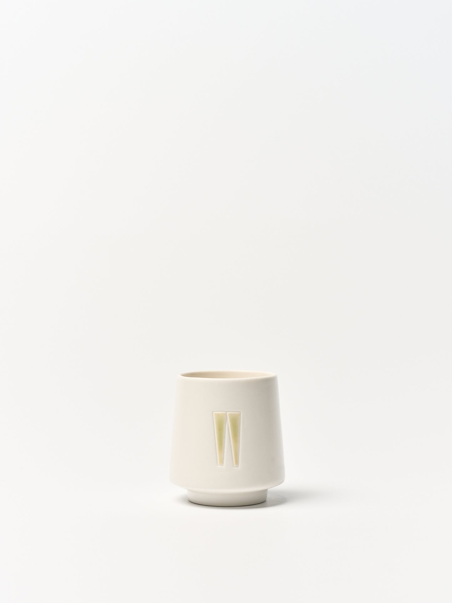 Breathe | Porcelain Tumbler - Geometric Relief Glaze by Cenotaph