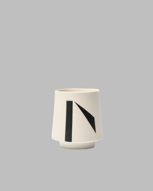 Breathe | Porcelain Tumbler - Geometric Relief Glaze by Cenotaph