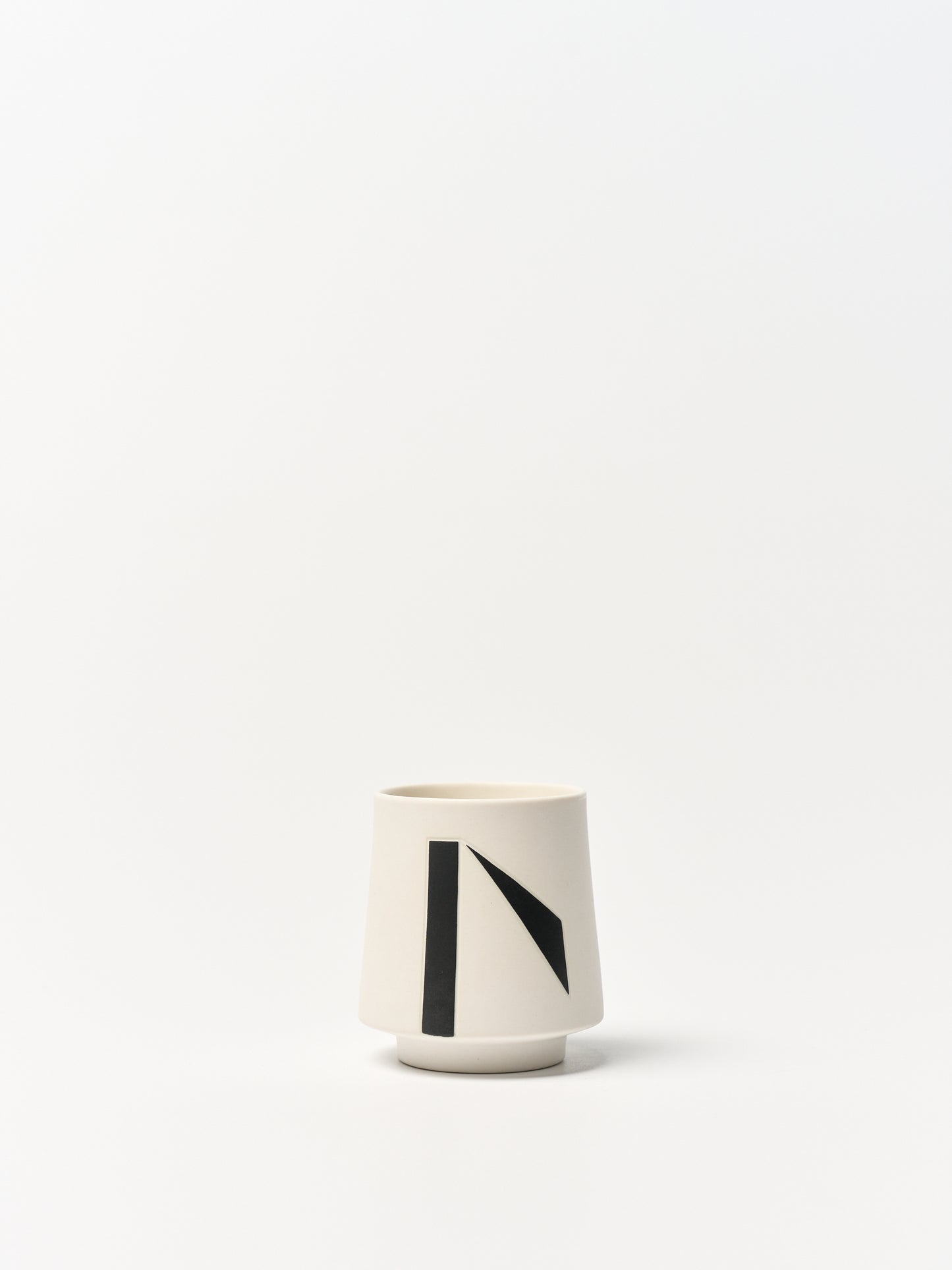 Breathe | Porcelain Tumbler - Geometric Relief Glaze by Cenotaph