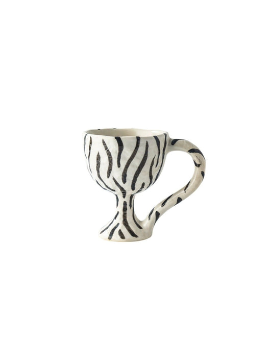 Wild Harmony Goblet Set | Hand-Painted Ceramic - Organic Forms by Alex