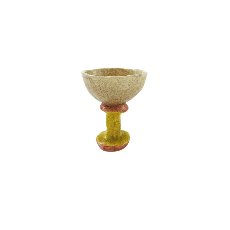 Citrus Delight Goblet Set | Handcrafted Ceramic - Playful Fruit Accents by Niki