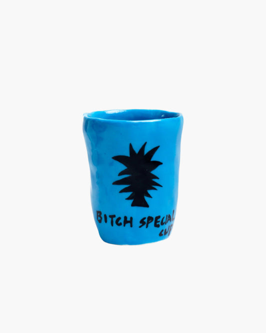 Bitch Special Cup | Electric Blue Ceramic Tumbler - Raw Expression by S.T.