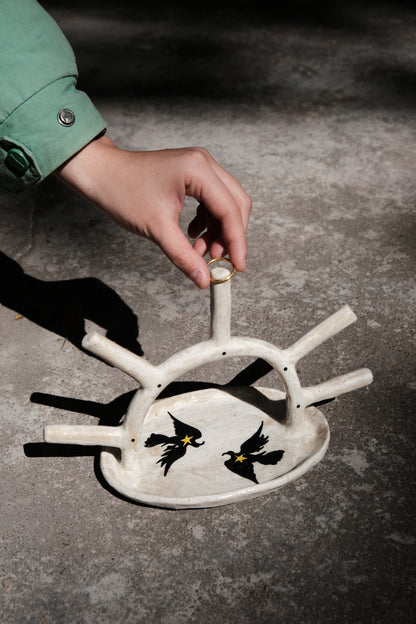 Ceramic Ring Holder by Fanxi