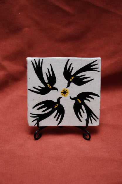 Black Bird Plate by Fanxi